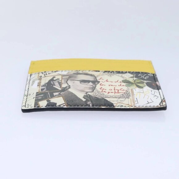 FENDI Card Case Leather Yellow Auth ac3270V - Picture 7 of 14